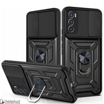 5in1 smūgiams atsparus dėklas su žiedu ir kameros apsauga (Motorola Moto G62 5G)